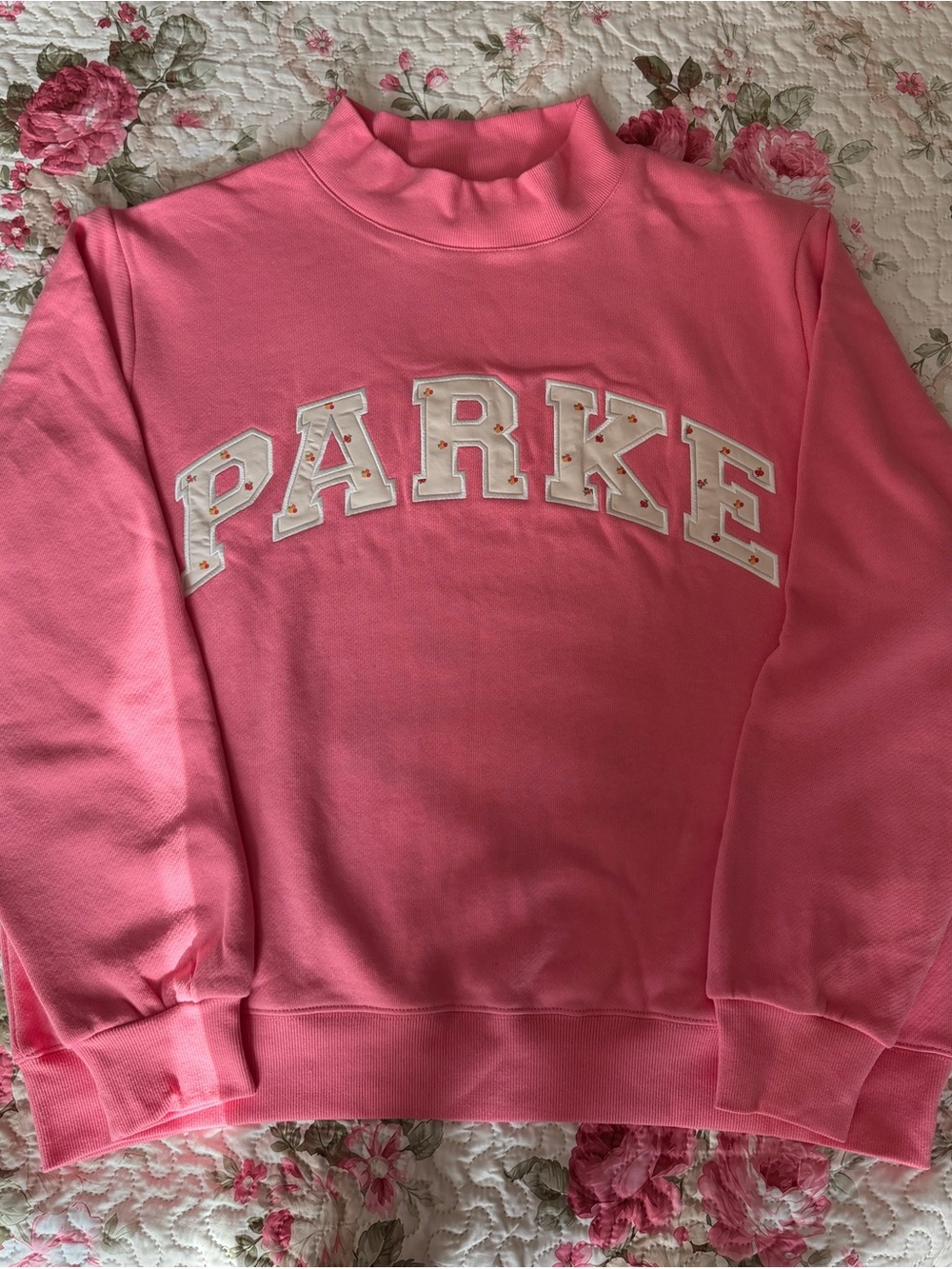 Parke Bloom Pink Mockneck Emma Maggie